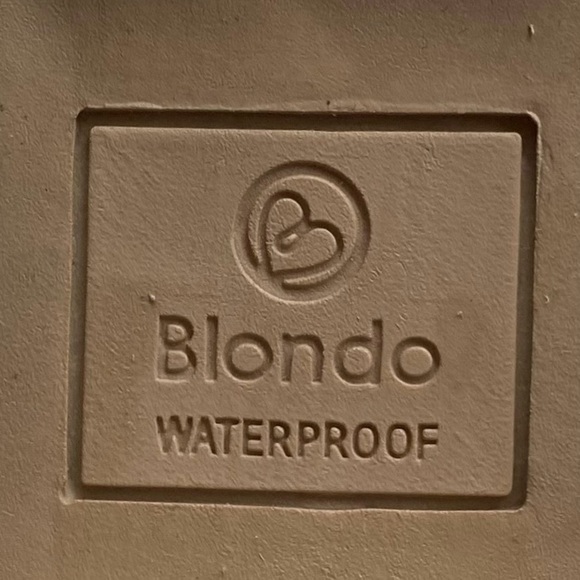 Blondo Womens Shoes Dahlia Boots Sz 5.5 Brown Suede Leather Waterproof Chunky - Picture 13 of 14